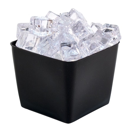 Hapco-Elmar R2500BLK-Essential 1.5 Qt. Square Ice Bucket, Black, PK 36 R2500BLK